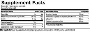 Designs for Health PreTrain NRG Drink Mix - Pre-Workout Powder with Creatine + Green Coffee - Supports Focus, Power + Mental Energy in Athletes - None-GMO, Strawberry Flavor (20 Servings / 180g)