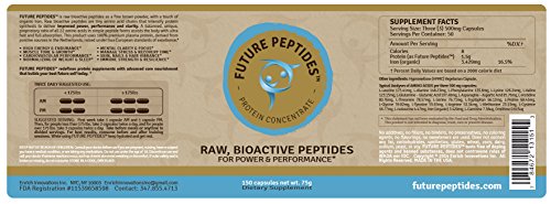 Future Peptides™ Pure Protein: Best Protein Capsules, Amino Acids Raw Food for Pre Workout and Post Workout Supplements. Takes The Place of Whey Protein Powder. Perfect for Crossfit Training.