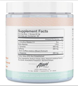 Alani Nu Pre-Workout Supplement Powder for Energy, Endurance, and Pump, Breezeberry, 30 Servings