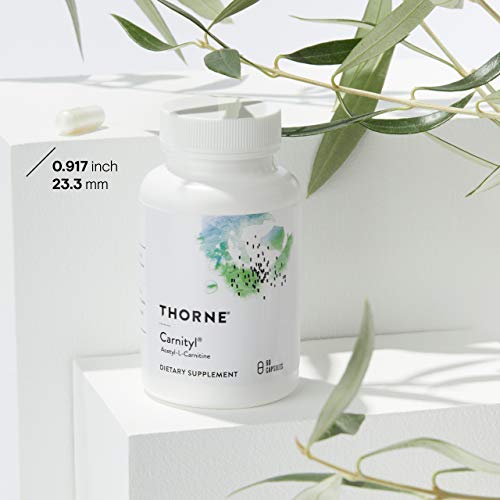 Thorne Carnityl - 500mg Acetyl-L-Carnitine - Supports Brain Function and Healthy Nerve Sensations in The Hands and Feet - Gluten-Free, Soy-Free, Dairy-Free - 60 Capsules