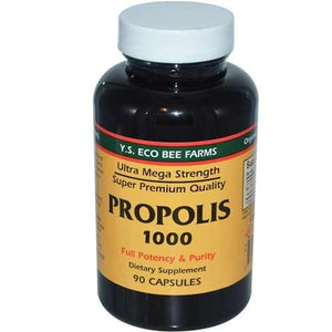 YS Organic Bee Farms Propolis -- 1000 mg - 90 Capsules