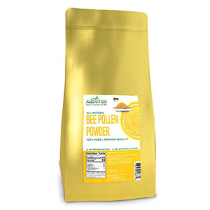 ALOVITOX Bee Pollen Powder | 100% Pure, Natural Raw Bee Pollen - Antioxidants, Proteins, Vitamins B6, B12, C and A, Amino Acids and More (Bee Pollen Powder, 5 LB)