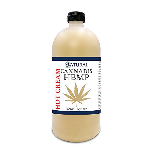 Zatural Hemp Hot Cream with Essential Oil Blend, Aloe, Hemp, and More (32oz)