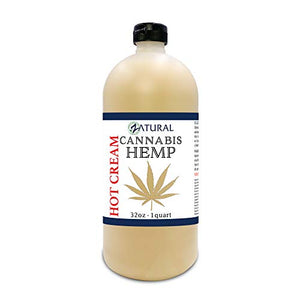 Zatural Hemp Hot Cream with Essential Oil Blend, Aloe, Hemp, and More (32oz)