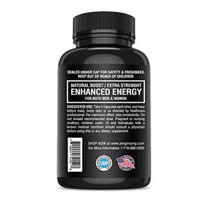 2 Premium Horny Goat Weed Plus with Maca Root & Tongkat Ali, Enhanced Energy Complex for Men. Natural Energy Boost, Supports Stamina, Performance & Drive. 120 Capsules