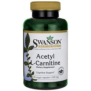 Acetyl L-Carnitine 500 mg 100 Caps by Swanson Premium