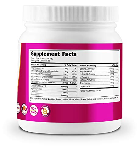 Nutricost Pre-Workout Powder for Women Strawberry (60 Serv)