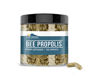 Bee Propolis (200 Capsules) 100% Pure & Natural, Gluten-Free & Non-GMO