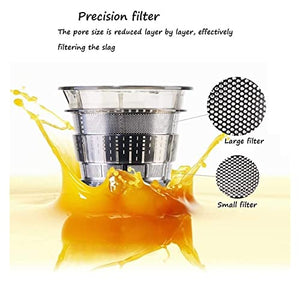 Juicer Machines Juicer Juicer, Slow Juicer Masticating Juicer Machine, Juicers Whole Fruit and Vegetable with Reverse Function Cold Press Juicer,Juicer Machines Vegetable and Fruit,Large-Diameter Juic