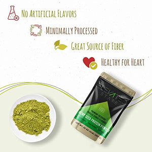 Elevated State Hemp Protein Powder - 32 Fl. Oz. Plant Based Fiber Protein Powder with Amino Acids and Antioxidants - Vanilla Cookie Flavor - Paleo, Keto, and Vegan-Friendly - Locally Sourced in USA