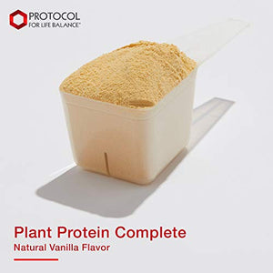 Protocol Plant Protein Complete - Pea, Hemp, and Quinoa Protein Shake - Vanilla - 2 Lbs (907 g)