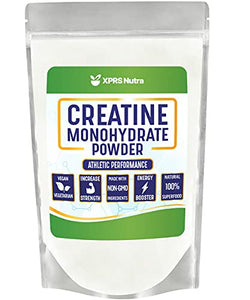 XPRS Nutra Vegan Creatine Monohydrate Powder - 453g of Premium Bulk Creatine Powder for Muscle Growth and Endurance - Vegan Friendly Instantized Creatine for Men and Women (16 oz)