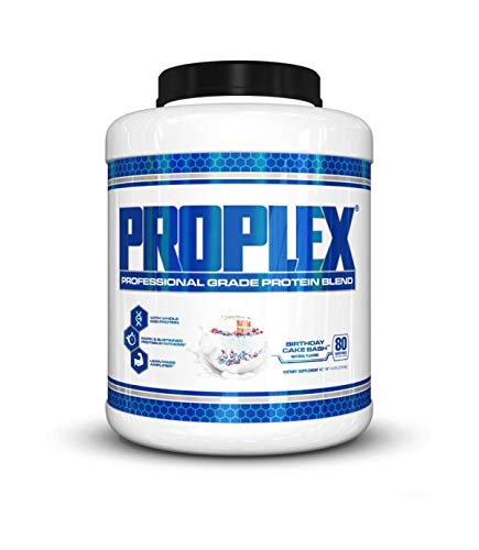 VPX Proplex Protein Powder - 3 Protein Source Blended Protein Powder, Whey Protein Isolate, Whey Protein Concentrate, Whole Egg Protein Blended Protein Powder - Birthday Cake, 4.4 Pound (Pack of 1)