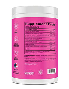 UNDERGROUND BIO LABS™ PANDA SUPPS –RECOVER BCAA + HYDRATION -30 Servings, 5G BCAA 2:1:1, 1G L-Tyrosine, Coconut Water Powder, L-Glutamine, STIM-FREE, Superior Taste and Absorption (Hard Pink Lemonade)