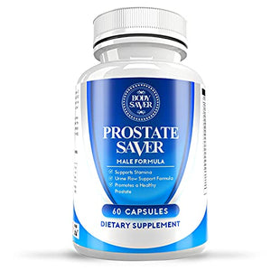 Body Saver Prostate Supplement for Enlarged Prostate | Prostate Supplements for Men Prostate Health with Saw Palmetto Extract | 60 Capsules