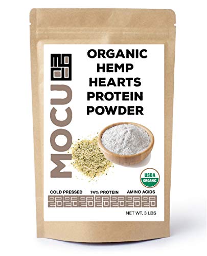 Organic Hemp Heart Protein Powder-74% | 22 Grams Protein Per Serving I Cold Processed & Stored | Made from The Hemp Heart | (6 LBS (2 X 3 LB Bags)