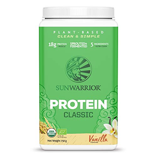 SUNWARRIOR Organic Brown Rice Protein Vanilla, 26.45 Ounce