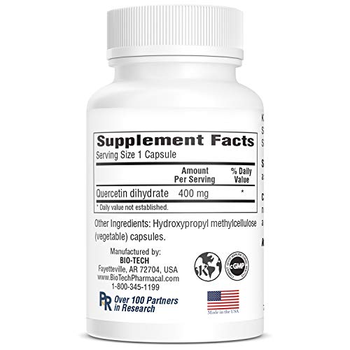 Quercetin - 100 Capsules by Bio-Tech Pharmacal