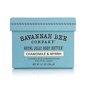 Royal Jelly Body Butter CHAMOMILE & MYRRH for Sensitive Skin by Savannah Bee Company - 6.7 Ounce