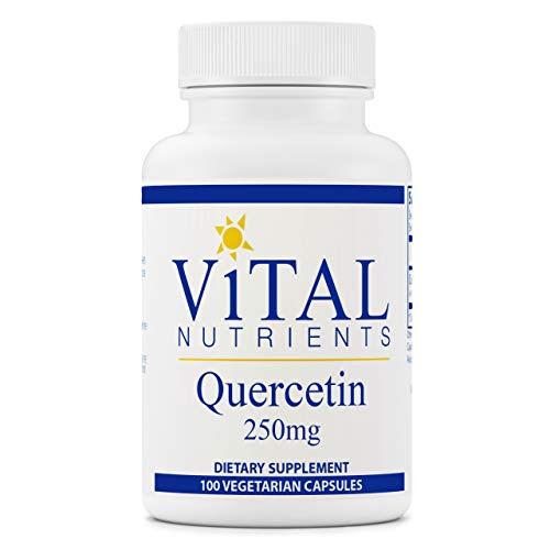 Vital Nutrients - Quercetin - Respiratory and Sinus Support - 100 Vegetarian Capsules per Bottle - 250 mg