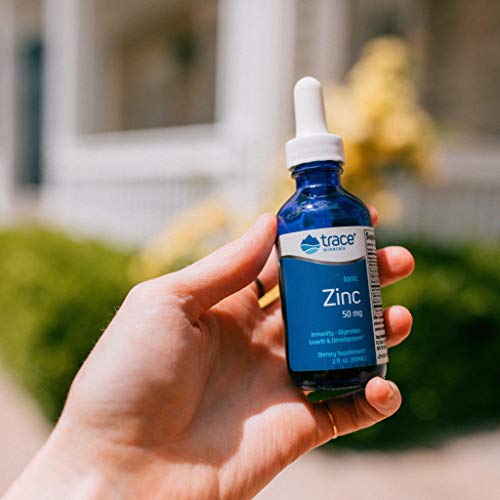 Trace Minerals Research Liquid Ionic, Zinc, 2 Ounce, Dietary Supplement, Magnesium, Immunity, Digestion, Growth and Development, Men and Woman
