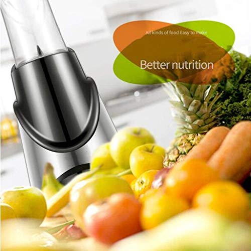 FSGHJJKN Juicer, Wide Feed Chute, Masticating Slow Juicer for Wheatgrass, Fruits & Vegetables Portable Juicer Small Multi-function Mixer