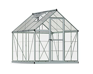Palram HG5508 Hybrid Hobby Greenhouse, 6' x 8' x 7', Silver