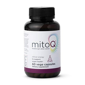MitoQ Advanced CoQ10 Ubiquinol Supplement, Antioxidant Support for Mitochondria, Organ Health, Healthy Aging, and Cellular Energy (60 Veggie Capsules)