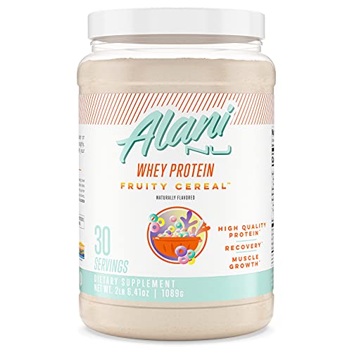 Alani Nu Whey Protein Powder, 23g of Ultra-Premium, Gluten-Free, Low Fat Blend of Fast-digesting Protein, Fruity Cereal, 30 Servings