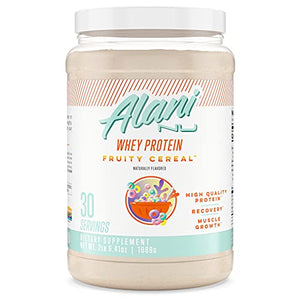 Alani Nu Whey Protein Powder, 23g of Ultra-Premium, Gluten-Free, Low Fat Blend of Fast-digesting Protein, Fruity Cereal, 30 Servings