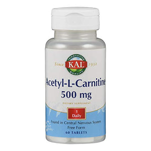 KAL Acetyl-l-Carnitine Tablets, 60 Count