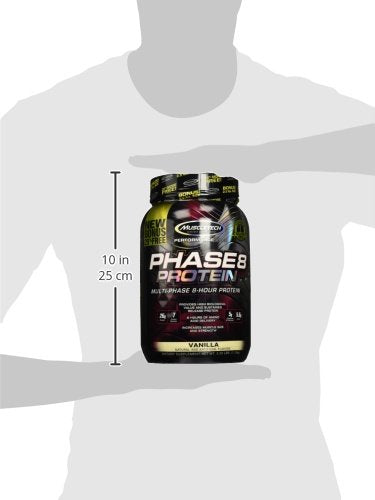 Whey Protein Powder | MuscleTech Phase8 Whey Protein | Sustained-Release 8-Hour Protein Shakes for Men & Women | 26g of Protein + 5.6g of BCAA | Muscle Builder | Chocolate, 2.2 lbs (24 Servings)