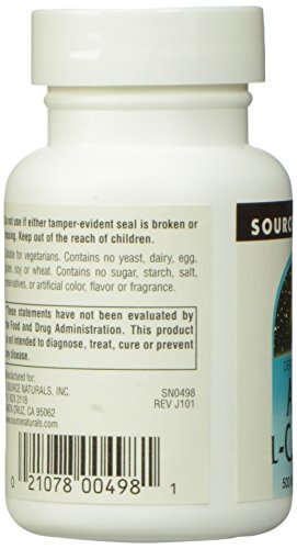 Source Naturals Acetyl L-Carnitine, 500mg, 30 Tablets