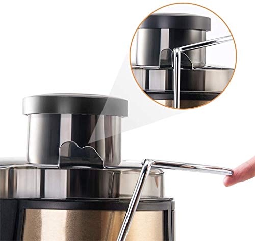 QIN Juicer Machines, Slow Masticating Juicer, Slow Juicer Easy to Clean, Extractor Press Centrifugal Juicing Machine,Wide 3” Feed Chute for Whole Fruit Vegetable (Color : Red)