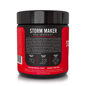 Inno Supps Storm Maker Pre Workout - Long Lasting Energy, Organic Caffeine & Yerba Mate, L-Citruline, Ashwagandha, Spectra, No Artificial Sweeteners, Vegan, Keto Friendly (Pink Lemon Rush)