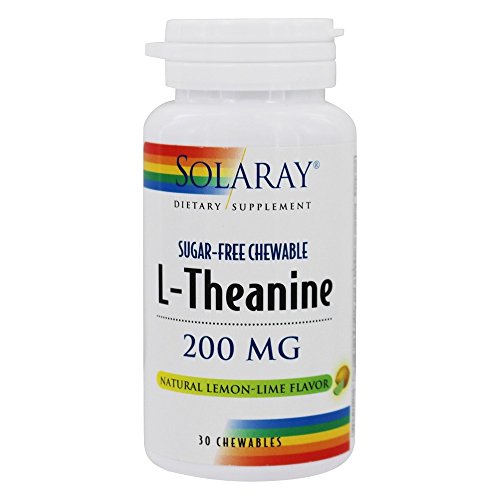 LTheanine Antistress Formula Natural SugarFree LemonLime (30 Chewables)