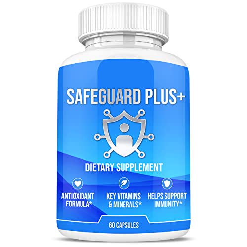 Safeguard Plus | [10X Strength] Immunity Booster Formula | Helps Improve Health w/ Immunity Support, Healthy Body | with Maitake Mushroom, Vitamin C, Wheat Grass, & Antioxidants | 60 Capsules