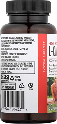 Whole Foods Market, L Carnitine 500mg, 60 ct