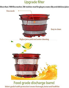 MuslimStreet Slow Juicer,Slow Masticating Juicer Machine Cold Press Juicer for Nutrient Fruits and Vegetables,Easy to Clean
