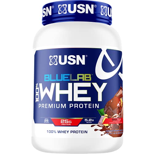 USN Supplements BlueLab 100 Percent Whey Protein Powder, Keto Friendly, Low Carb and Calorie, 2 lb