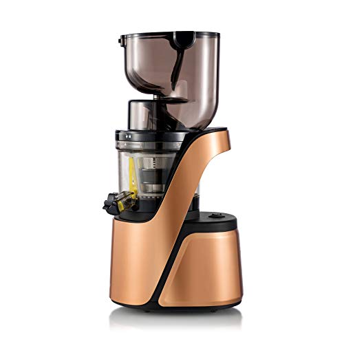 BioChef Quantum Whole Slow Juicer - With powerful 300 W motor, wide chute (3.15 x 3.15 inch) & many accessories in bronze