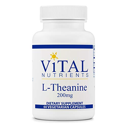 Vital Nutrients - L-Theanine 200 mg - Supports Normal Stress Levels and Cognitive Function - 60 Capsules per Bottle