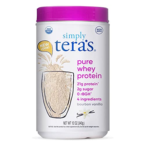 teraswhey Simply Pure Whey Protein, Bourbon Vanilla, 12 oz