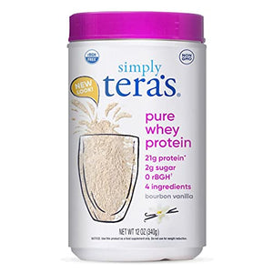 teraswhey Simply Pure Whey Protein, Bourbon Vanilla, 12 oz