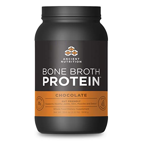 Ancient Nutrition Bone Broth Protein Powder, Chocolate Flavor, 40 Servings Size