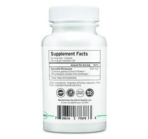Quercetin Phytosome 500 | 500mg Quercetin Phytosome | Cellular Health, Cardiovascular Support & Antioxidant | Anti-Aging Longevity Support