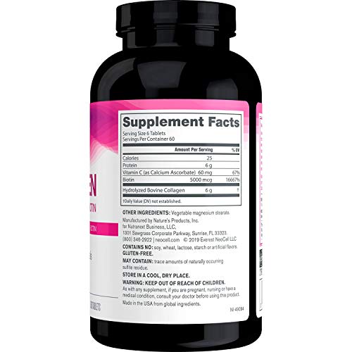 Super Collagen Super Collagen + C Supplement (360Count), 360Count (Packaging may Vary)