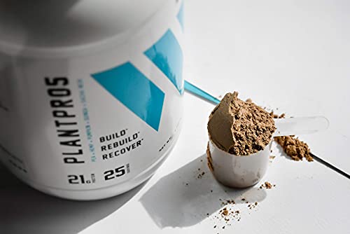 Plant Protein | 100% Vegan, Plant-Based Protein Powder, Pea Protein, Hemp Protein, Sacha Inchi, Pumpkin Seed, Quinoa, 21G Protein, 25 Servings Chocolate Cake Flavor