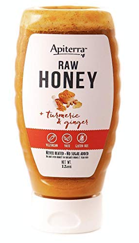 Apiterra - Raw Honey with Turmeric and Ginger - 12 Ounce