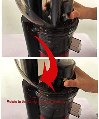 QIN Slow Masticating Extractor Easy to Clean Cold Press Juicer, with Reversal Function,BPA-free Masticating Juicer with Juice Jug
